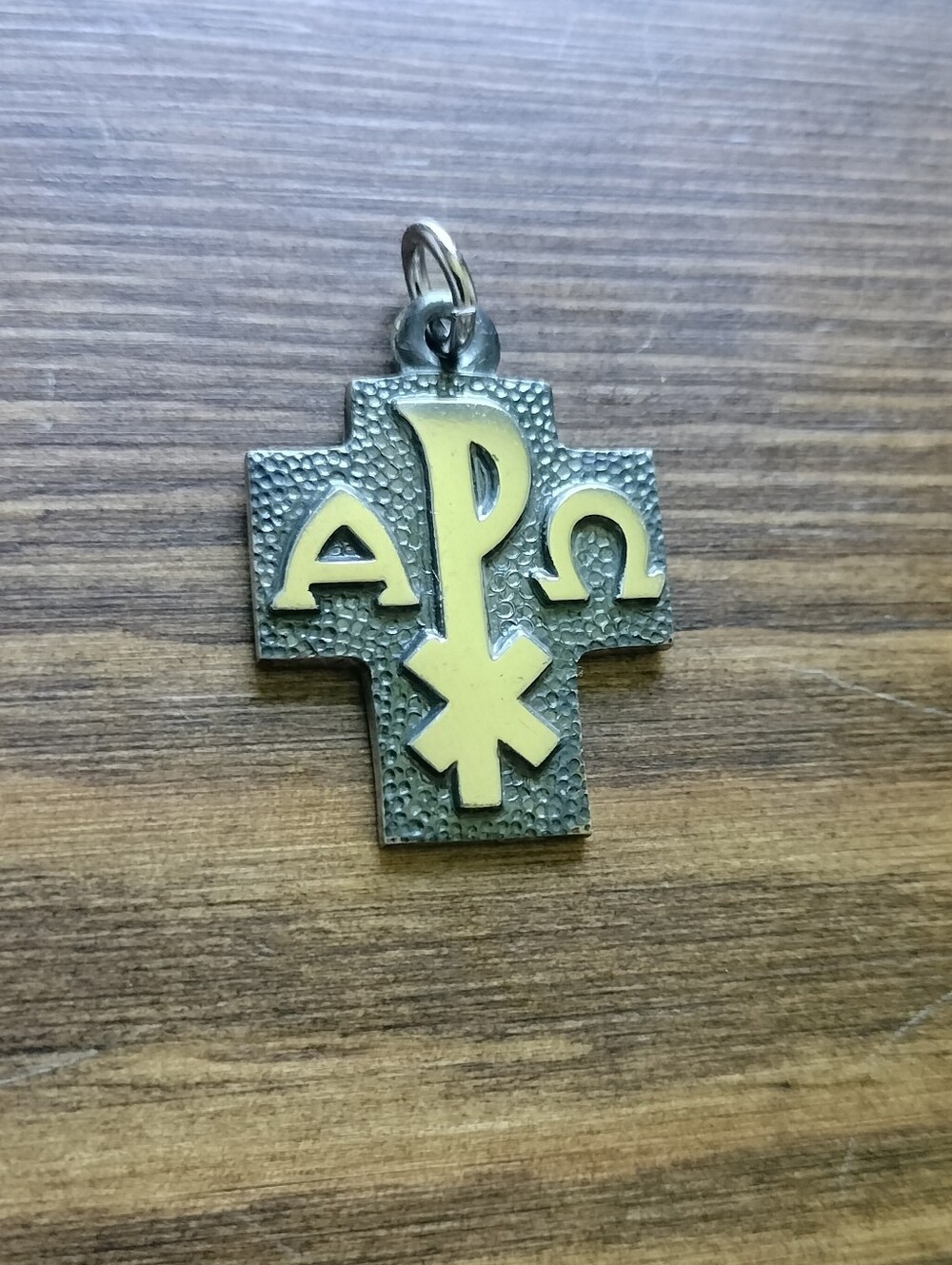 Vintage Creed Cross Pendant